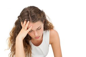 woman broken down